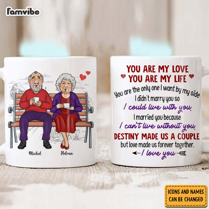 Personalized Couple Gift You Are My Love You Are My Life Mug 31270 1