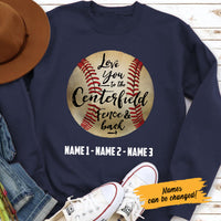 Personalized Dad Baseball  Black Sweatshirt MY123 85O58 thumb 1