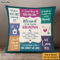 Personalized Gift For Grandma Blessed We Love You Pillow 30695 thumb 1