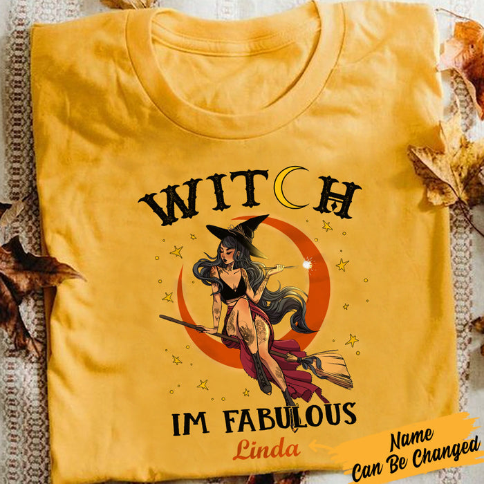 Personalized Witch Fabulous Halloween T Shirt JL223 27O57 1