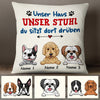 Personalized My House My Chair Dog Hund German Pillow AP1216 30O47 (Insert Included) 1