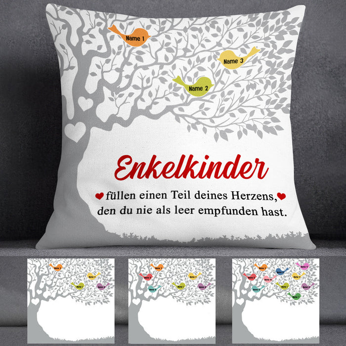 Personalized German Mama Oma Family Tree Mom Grandma Pillow MR294 65O53 (Insert Included) 1