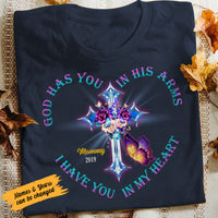 Personalized Memorial Mom Dad In My Heart T Shirt AP11 95O58 thumb 1