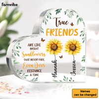 Personalized Gift True Friends Sunflower Acrylic Plaque 31220 thumb 1