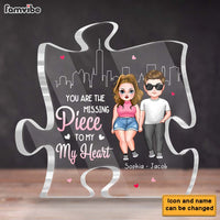Personalized Couples You Are The Missing Piece To My Heart Plaque 22829 thumb 1