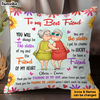 Personalized Gift For Friends Sister Of My Soul Friend Of My Heart Pillow 31014 thumb 1