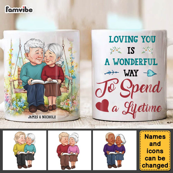 Personalized Gift For Couple Wonderful Way To Spend A Lifetime Mug 31081 1