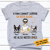 Personalized Dog Dad T Shirt MY112 30O34 thumb 1