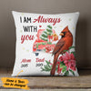 Personalized Memorial Cardinal Red Truck Pillow NB181 87O34 1