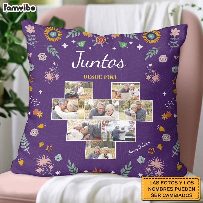 Personalized Couple Spanish Juntos Desde Pillow 30967 1