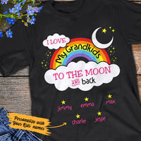 Personalized Grandma Love To The Moon T Shirt JN161 95O53 thumb 1
