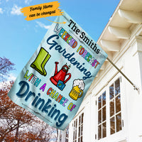 Personalized Weekend Forecast Garden Gardening Flag AG192 28O53 thumb 1