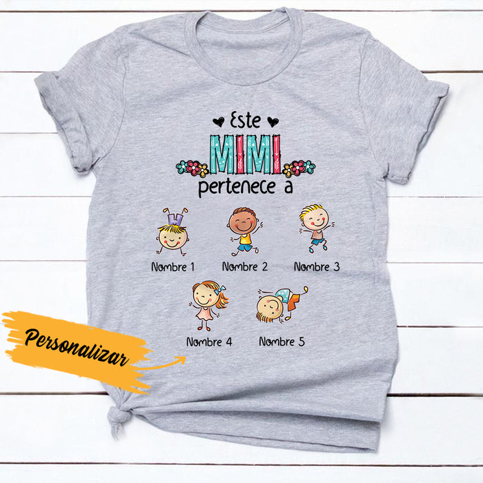 Personalized Spanish Abuela Pertenece Grandma T Shirt AP235 65O36 1