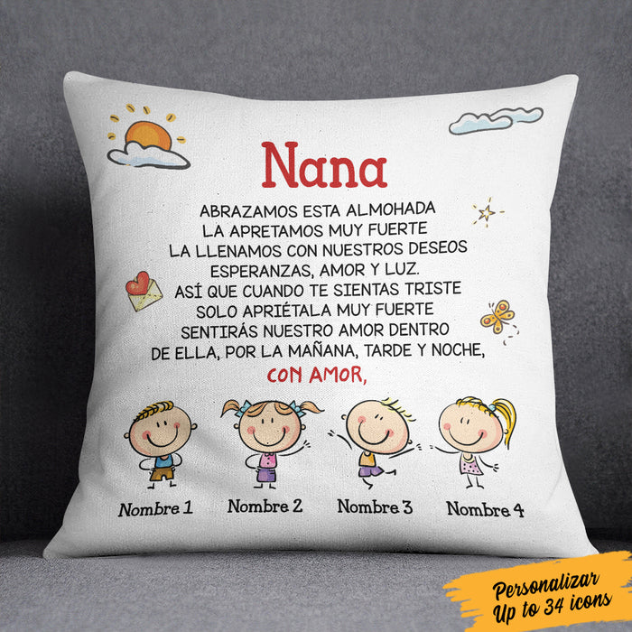 Personalized Grandma Mom Abuela Spanish Pillow AP222 73O57 1