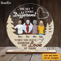 Personalized The Sky Looks Different Memorial Plaque 22734 thumb 1
