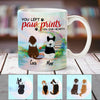 Personalized  You Left Paw Prints on My Heart Dog Memorial Mug OB191 67O53 1