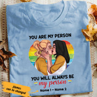 Personalized You Are My Person LGBT Lesbian Love T Shirt SB153 29O58 thumb 1
