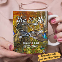 Personalized Deer Hunting Couple We Got This Mug SB93 73O65 thumb 1
