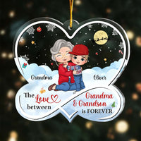 Personalized The Love Between Grandson And Grandma Is Forever Ornament 30576 thumb 1