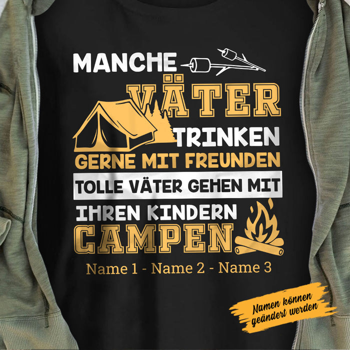 Personalized Dad Camping  Papa Opa German T Shirt AP1412 30O58 1