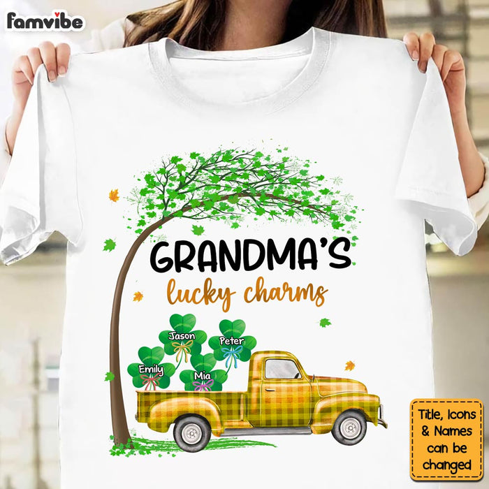 Personalized Gift For Grandma St. Patrick's Day Lucky Charms Shirt - Hoodie - Sweatshirt 31763 1