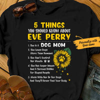 Personalized Dog Mom T Shirt JN121 85O65 thumb 1