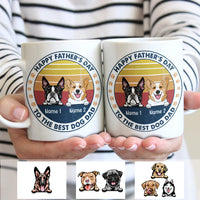 Personalized Dog Dad Happy Father's Day Mug AP223 67O34 thumb 1