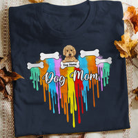 Personalized Dog Mom Watercolor T Shirt JR221 95O57 thumb 1