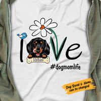 Personalized Dog Mom Life T Shirt JR254 67O58 thumb 1