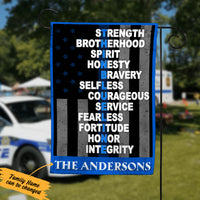 Personalized Police Thin Blue Line Flag JL101 30O36 thumb 1