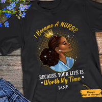 Personalized I Become A Nurse BWA T Shirt JL243 28O65 thumb 1