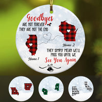 Personalized See You Again Long Distance  Ornament OB54 85O57 thumb 1