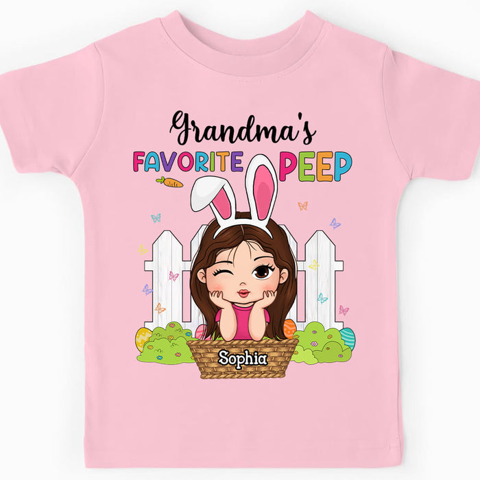 Personalized Gift For Granddaughter Grandma's Favorite Peep Kid T Shirt - Kid Hoodie - Kid Sweatshirt 31596 1
