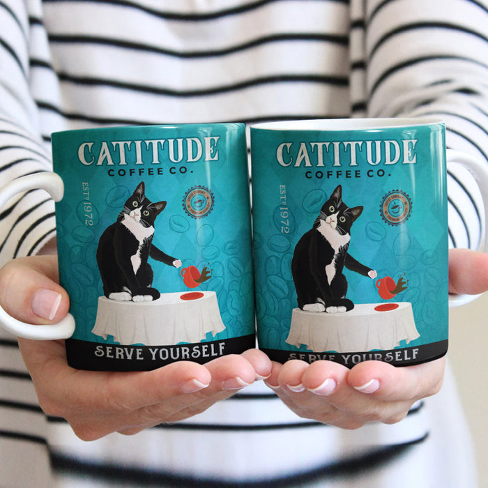 Tuxedo Cat Coffee Company Mug DB112 85O53 1