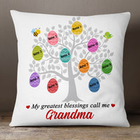 Personalized Easter Tree Grandma Pillow FB255 81O53 (Insert Included) thumb 1