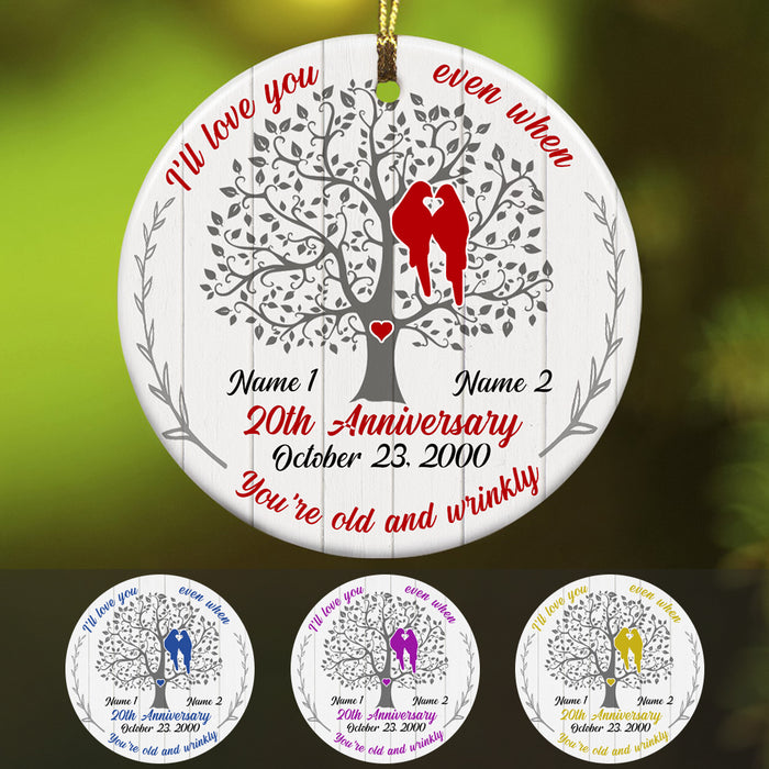 Personalized Wedding Anniversary Couple  Ornament SB282 65O34 1