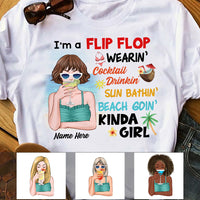 Personalized Beach Kinda Girl T Shirt JN71 30O58 thumb 1