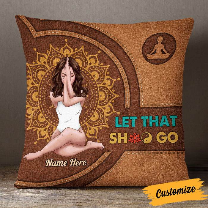 Personalized Yoga Girl Pillow NB201 87O53 1