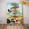 Personalized Family Street Sign Farm Canvas JL281 95O34 1