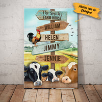 Personalized Family Street Sign Farm Canvas JL281 95O34 thumb 1