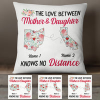 Personalized Love Between Long Distance  Pillow SB2421 30O47 (Insert Included) thumb 1