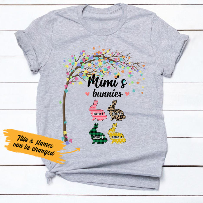 Personalized Grandma Easter Bunny T Shirt FB261 95O36 1