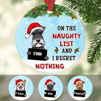 Personalized Naughty Dog Christmas  Ornament SB281 81O58 thumb 1