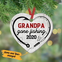 Personalized Fishing  Heart Ornament NB171 85O53 thumb 1