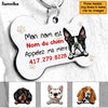 Personalized Chien Appelez Ma Mère French Dog Call My Mom Bone Pet Tag AP93 67O58 1