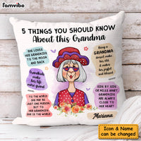 Personalized Gift For Grandma Things You Should Know Pillow 31317 thumb 1