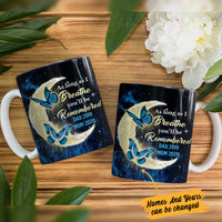 Personalized Memorial Mom Dad Butterfly Moon Mug SB515 81O47 thumb 1