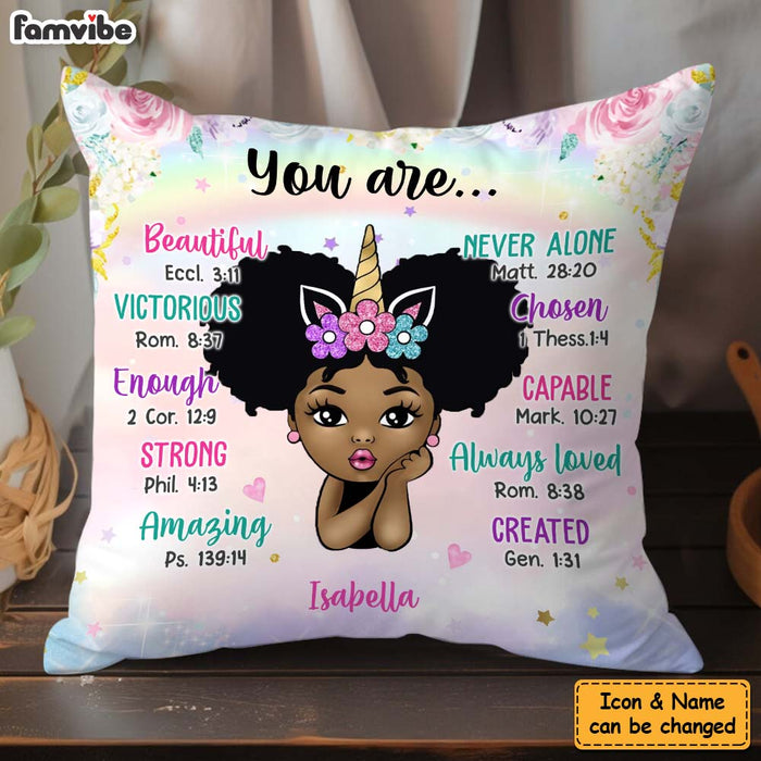 Personalized Gift For Granddaughter Kid Unicorn You Are Pillow 31054 1