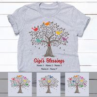 Personalized Grandma Blessing Tree T Shirt MR112 73O53 thumb 1
