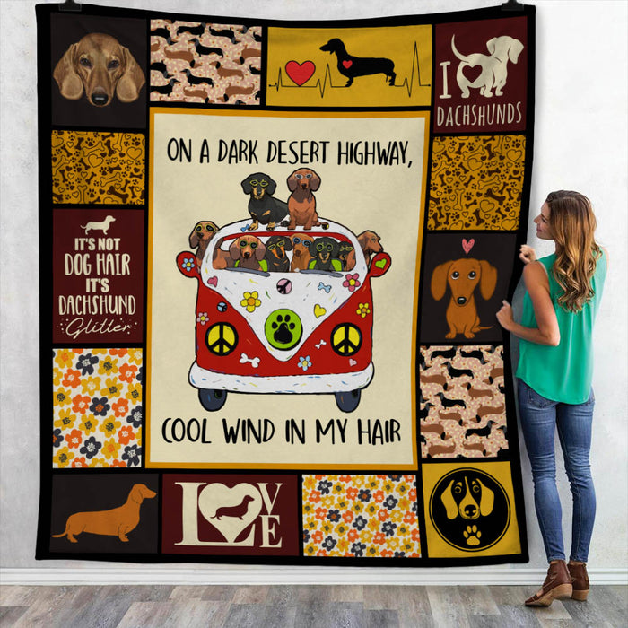 Dachshund Dog Blanket NB272 73O34 1